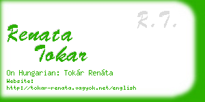 renata tokar business card